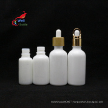white porcelain lotion serum essential oil lotion glass dropper bottle luxury cosmetic packaging WP-5B